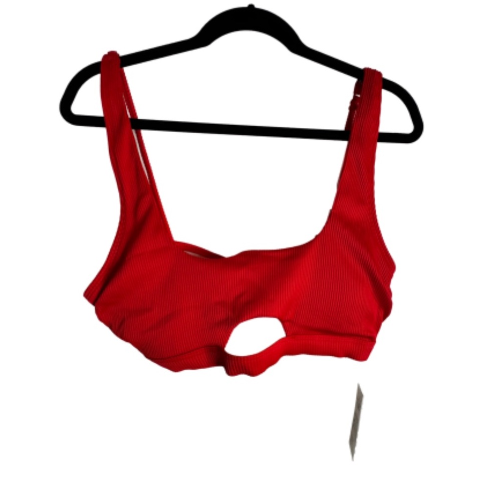 Cupshe Sensorial Spring Cut Out Bikini Top and V-Waist Bottom Ribbed Set